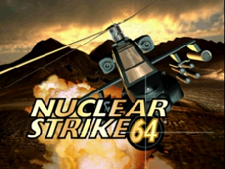 Nuclear Strike 64 title screen for Nintendo 64
